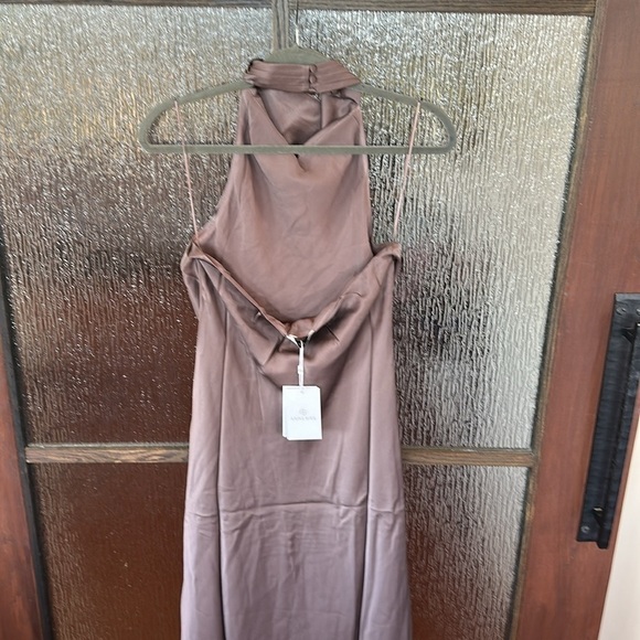Anine Bing Eliana Silk Cowl Neck Dress size Large NWT - Picture 13 of 16